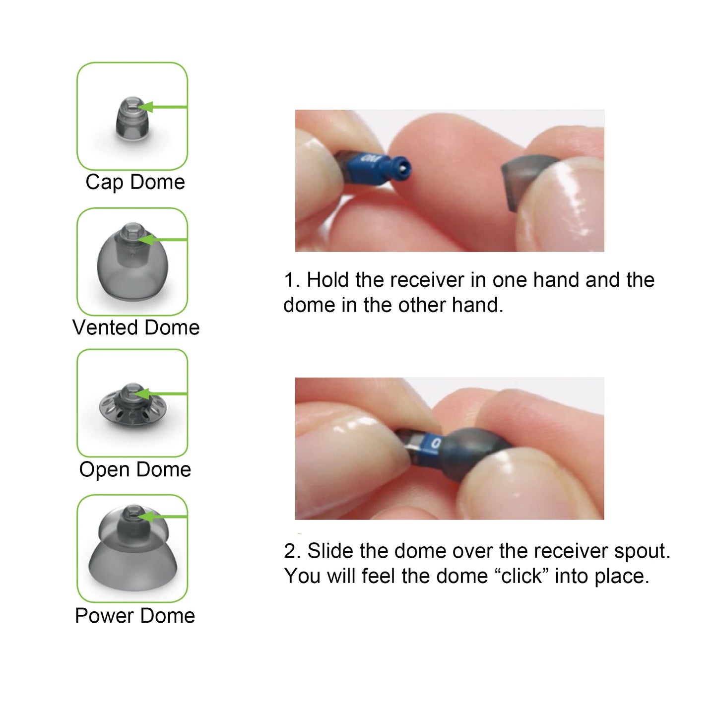 20 pcs for Phonak Vented 4.0 Hearing Aid Domes,Hearing Aids Domes for Phonak Audeo Marvel Paradise Lumity Accessory(S/M/L )