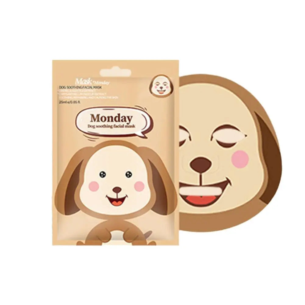 1/5pcs Cute Cartoon Animal Children's Sheet Mask Kids Spa Moisturize Face Masks Gentle Moisturizing Brighten Mask Skincare