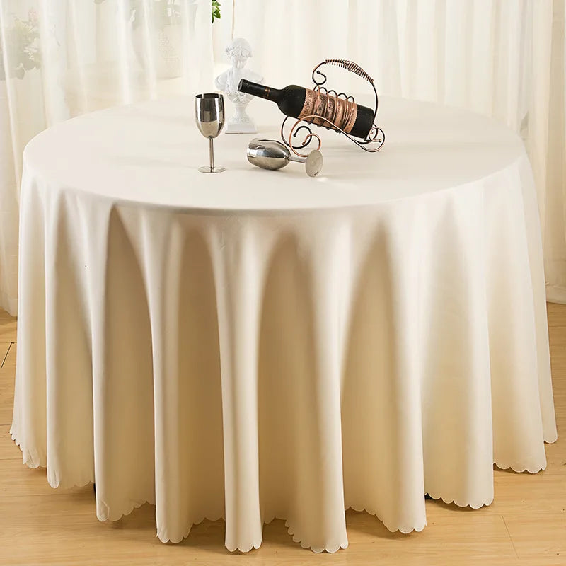 Wedding Christmas Decorative Table Cloth Round Tablecloths Dining Table Cover Birthday Banquet Decor Home Dining Table Cover