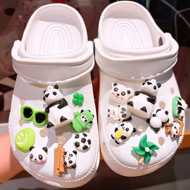 Sea DIY Shell Hole Punch Shoe Charms Ocean Lava Rock & Starfish Shoe Clips For Summer Sandals & Slippers Decorations Women Gifts