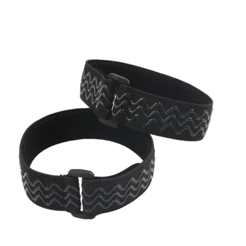 Women's Adjustable Anti-Slip Elastic Shoelaces Boot Straps with Adhesive Tape Shoe Laces Lock for Holding Loose Boots Accessory