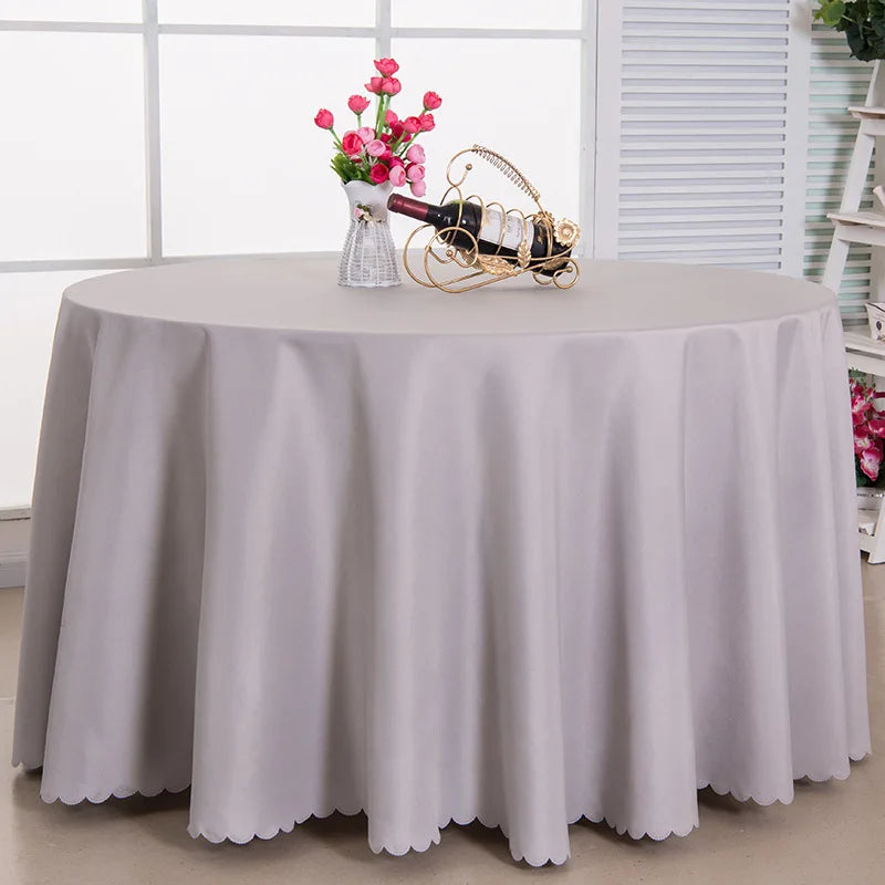 Wedding Christmas Decorative Table Cloth Round Tablecloths Dining Table Cover Birthday Banquet Decor Home Dining Table Cover