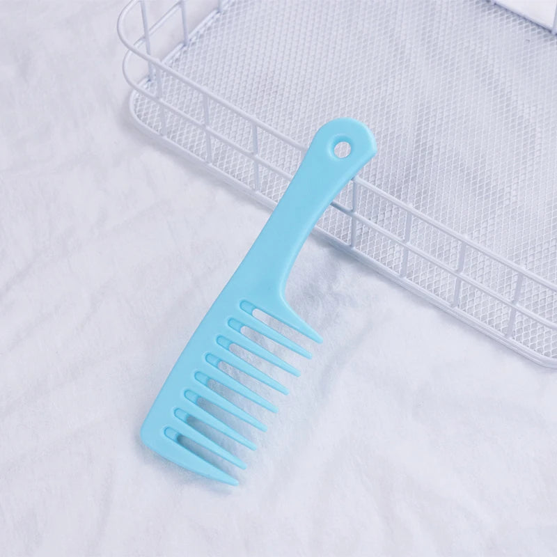 1pc portable mini hair comb heat-resistant women's wet hook curling brush professional styling tool Special for real hair wigs