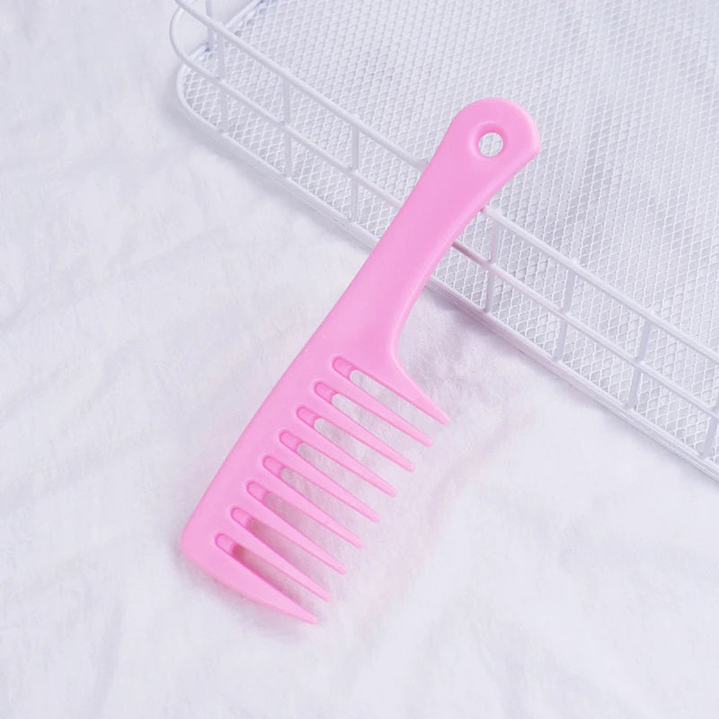 1pc portable mini hair comb heat-resistant women's wet hook curling brush professional styling tool Special for real hair wigs