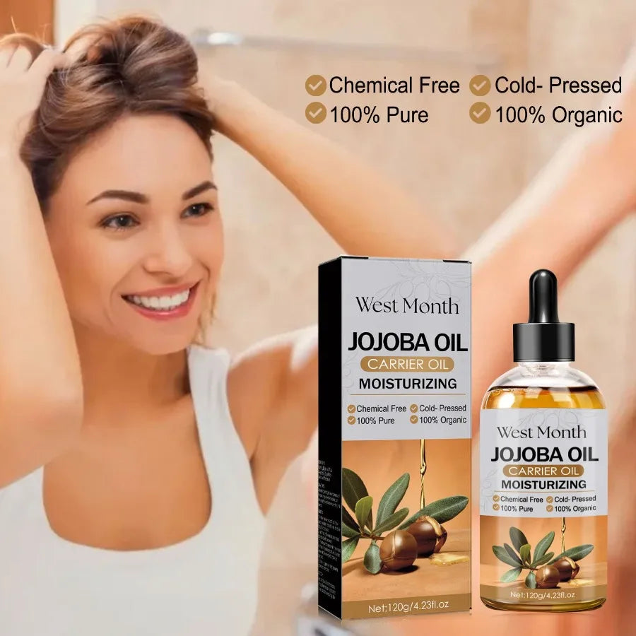WestMonth Jojoba Oil Hair Conditioner Gently Moisturizes Scalp Curing Dry Hair And Smoothing Hair Oil