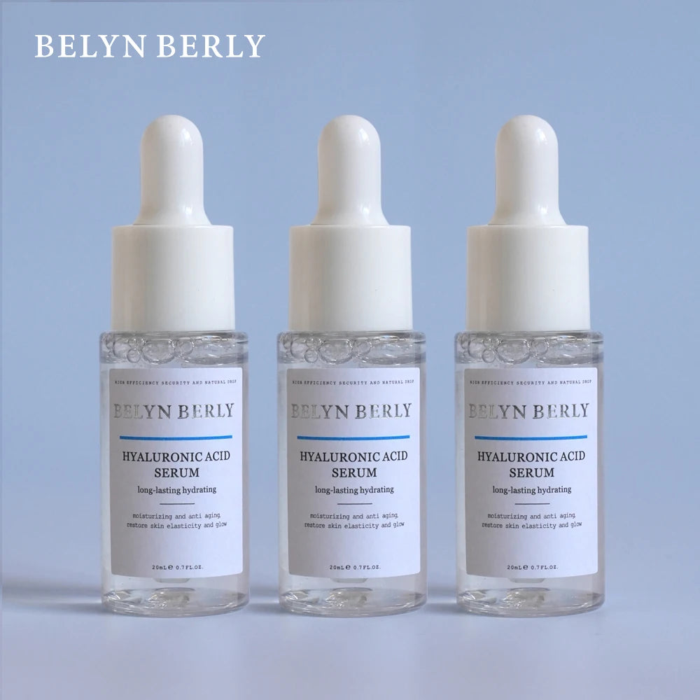 BELYN BERLY Hyaluronic Acid Face Serum 3PCS Hydrating and Moisturizing Facial Serum Skin Care Products