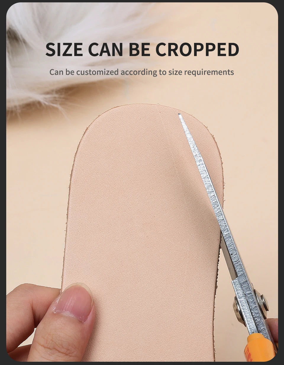 Head Layer Cowhide Insole Breathable and Sweat Absorbing Leather Shoe Pad Thick Genuine Leather Shoe Pad Thin Anti Odor Foot Pad