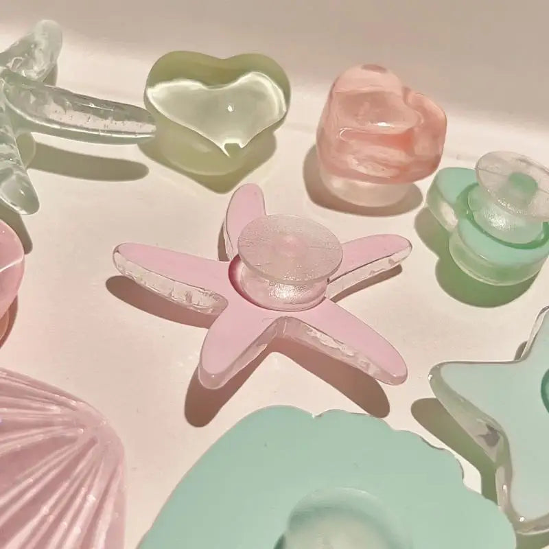 1pc/set DIY Clogs Sandals Garden Shoe Decor Cute Starfish Shell Resin Shoe Charms Accessories Buckles Bag Pins Girls Gifts