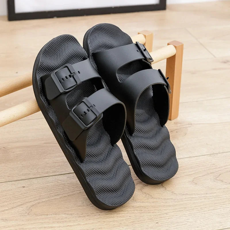 Slippers for Men In Summer Outdoor Wear Home Use Couples Indoor Soft Soles Bathrooms Non-skid Extra Large 4849 Sandals Slippers