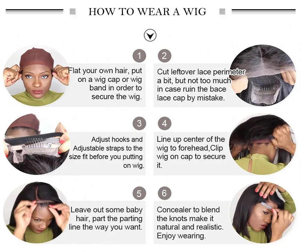 Short Wavy Brown Bob Synthetic Wig Layered Shoulder Length Middle Part Natural Straight 13X4 Lace Front Wigs for Women Daily Use