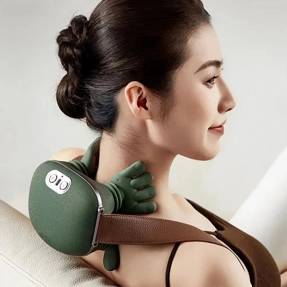 Bionic Hand Shoulder Neck Massager Finger Pressure Shiatsu Neck Back and Shoulder Massager Electric Kneading Neck Deep Massage