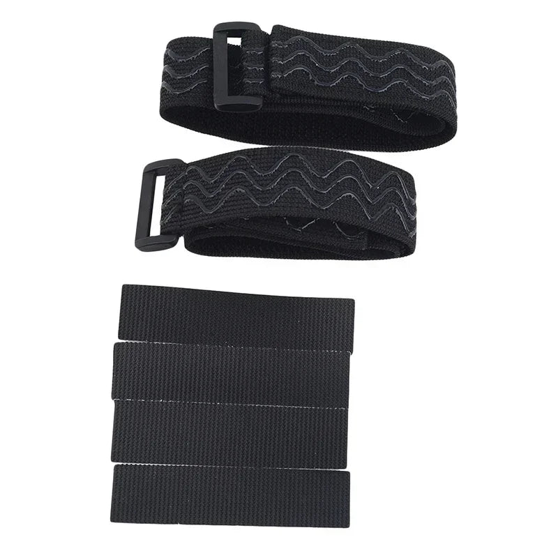 Women's Adjustable Anti-Slip Elastic Shoelaces Boot Straps with Adhesive Tape Shoe Laces Lock for Holding Loose Boots Accessory