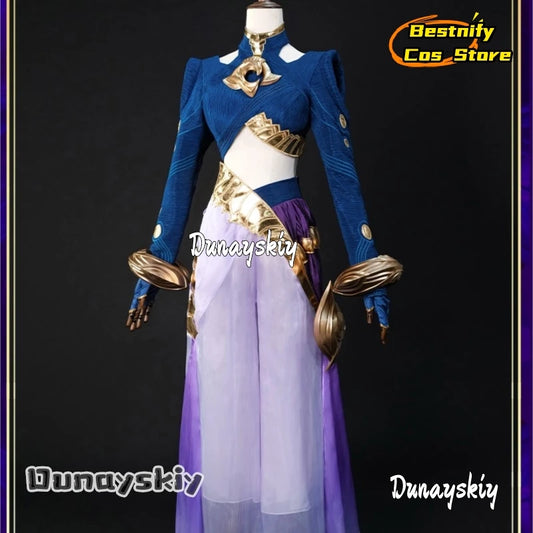 bCs@AUnbreakable Vow Yunara Cosplay Costume Anime Game Outfit for Women . Sexy Design Purple Styled Halloween Party Wig