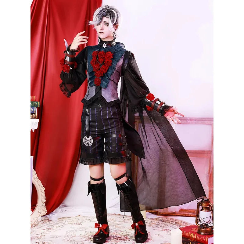 Game Identity V Ada Messmer Cosplay Costume Sexy Dress Dark Gown Luminary Emile Cosplay Costume Luminary Patient Full Set Wigs