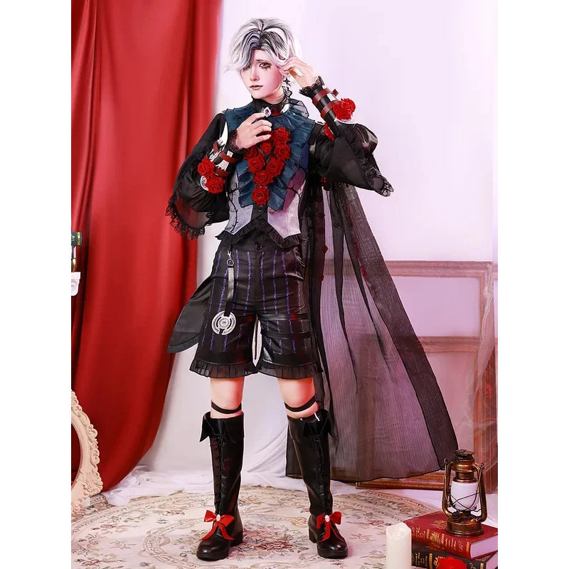 Game Identity V Ada Messmer Cosplay Costume Sexy Dress Dark Gown Luminary Emile Cosplay Costume Luminary Patient Full Set Wigs